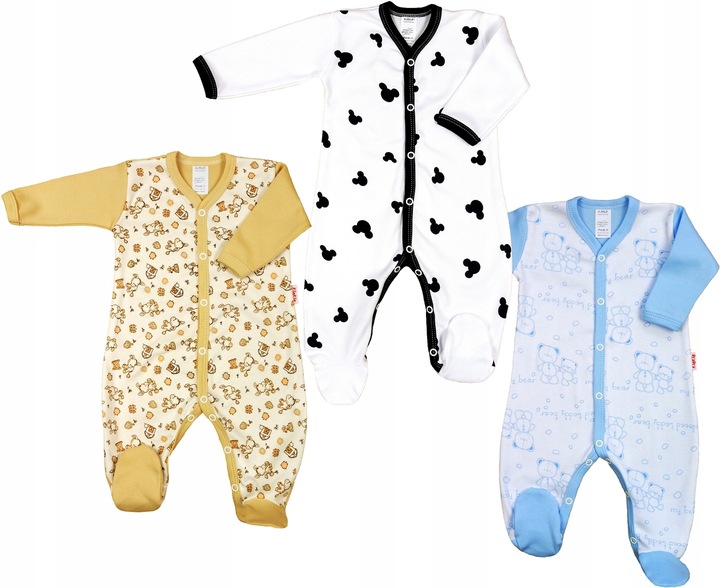 PAJAC rozpinany 3PAK Bawełna 100% r 68 KLEKLE