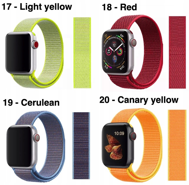 PASEK DO APPLE WATCH 2 3 4 5 6 7 8 9 SE ULTRA 2 38/40/41/42/44/45/49mm Rzep