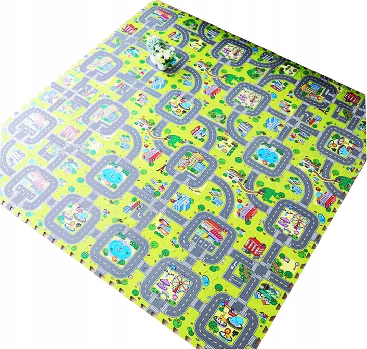 PUZZLE PIANKOWE MATA MIASTO ULICE DROGI 18EL DUŻE