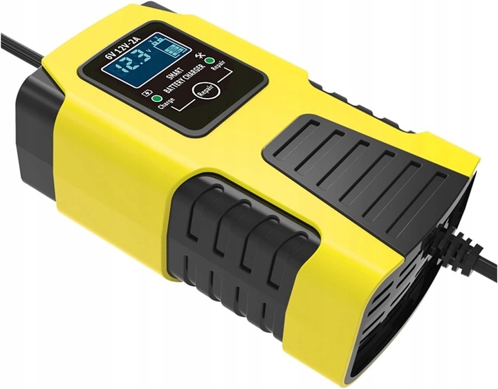 Prostownik Samochodowy do Akumulatorów 6V 12V 2A Ładowarka FUNKCJA NAPRAWY