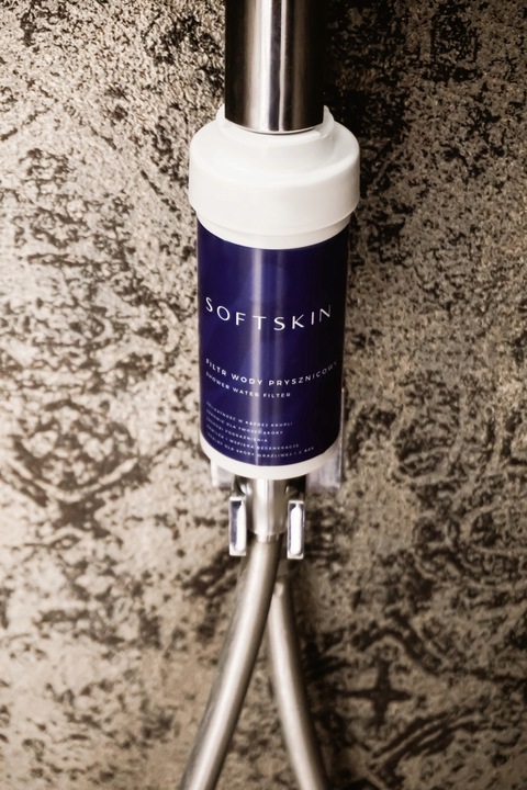 SOFTSKIN Filtr Wody Prysznicowy pod Prysznic WodaRO Filtracja KDF BPA FREE