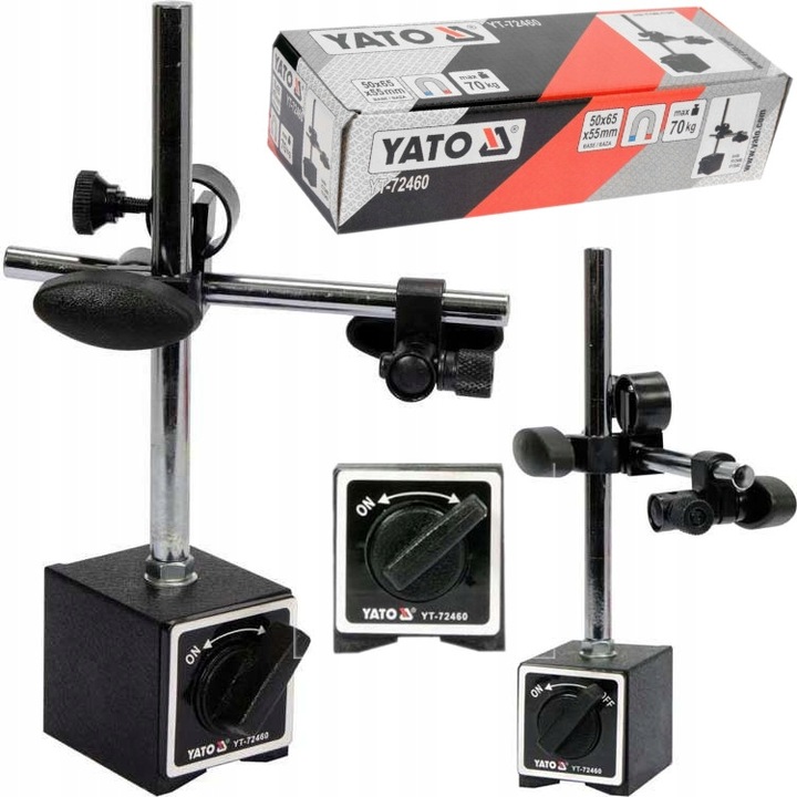 STATYW MAGNETYCZNY CZUJNIKA ZEGAROWEGO + CZUJNIK ZEGAROWY 0-10MM bicia Yato