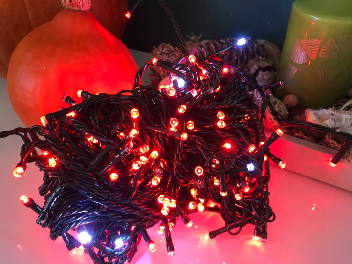Lampki Choinkowe LED 1000 Czerwone Flash 72m IP44 Zewnętrzne Wewnętrzne