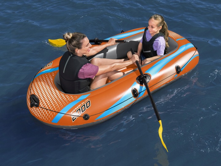 wytrzymały PONTON KONDOR Elite Bestway 196 cm do pływania WIOSŁA pompka