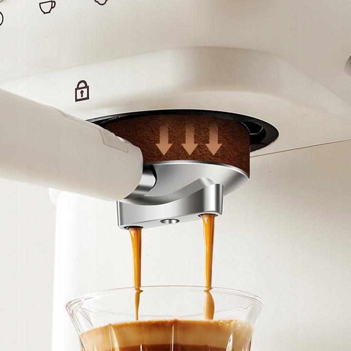 Ekspres do kawy Ciśnieniowy Automatyczny 20bar 1350W 1.5L +Spieniacz Mleka