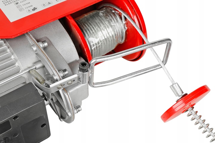 WYCIĄGARKA ELEKTRYCZNA WCIĄGARKA 800KG 2000W LINOW SUWNICA STEROWANA HJ207