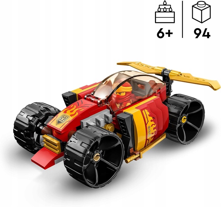 LEGO Ninjago 71784 Odrzutowiec Jay'a EVO 71780 Samochód wyścigowy Kaia EVO