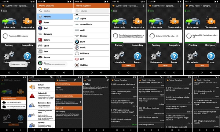 ELM327 BT PIC18F25K80 Bluetooth mini OBD2 TORQUE działa też z LeafSpy