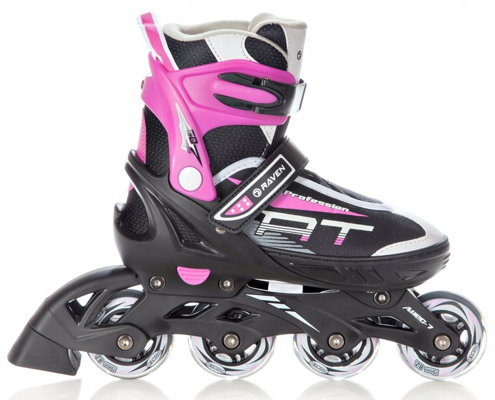 Rolki Regulowane RAVEN Profession Black/Pink 35-39