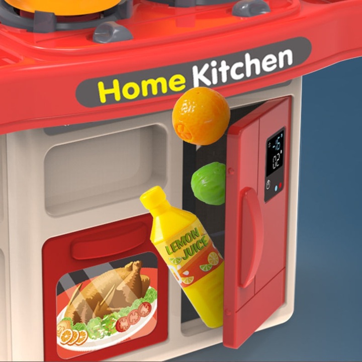 MINI KUCHNIA DLA DZIECI ROZWOJOWA KRAN PALNIKI PARA INTERAKTYWNA AKCESORIA