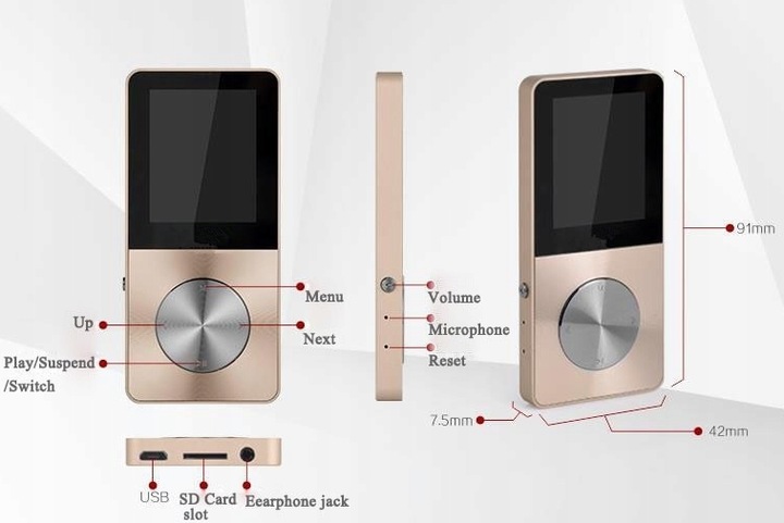 MP4 T1- 32GB PAMIĘCI- 5 kolorów!