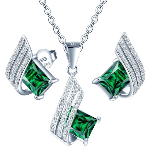 Millenium Srebrny Komplet Srebro 925 Cyrkonie