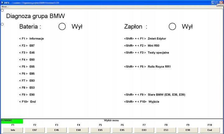 POLSKI Interfejs OBD2 DLA BMW INPA 2KL e39 e46 e60