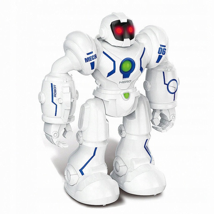 DUŻY ROBOT ROBOHERO Zdalnie Sterowny Świeci Chodzi USB PILOT Akumulator