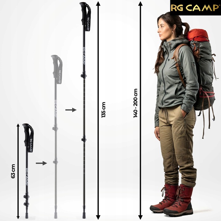 Kijki trekkingowe składane kije do nordic walking chodzenia po górach