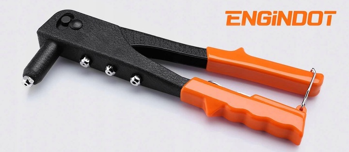 SOLIDNA NITOWNICA RĘCZNA DO NITÓW 2.4/3.2/4.0/4.8mm + 40szt NITÓW