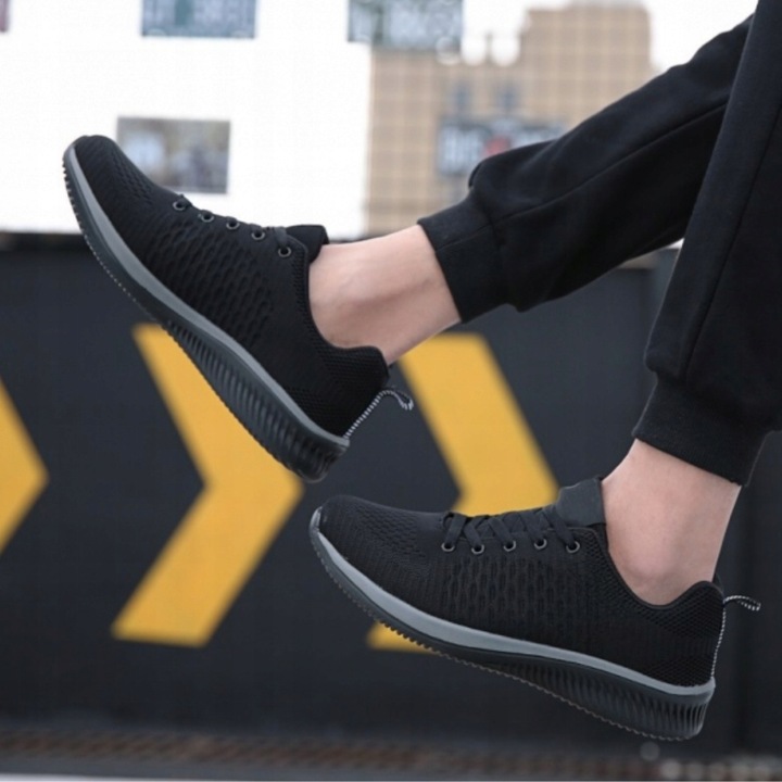 SPORTOWE BUTY ROBOCZE półbuty adidasy męskie BARDZO LEKKIE bez NOSKA LATO