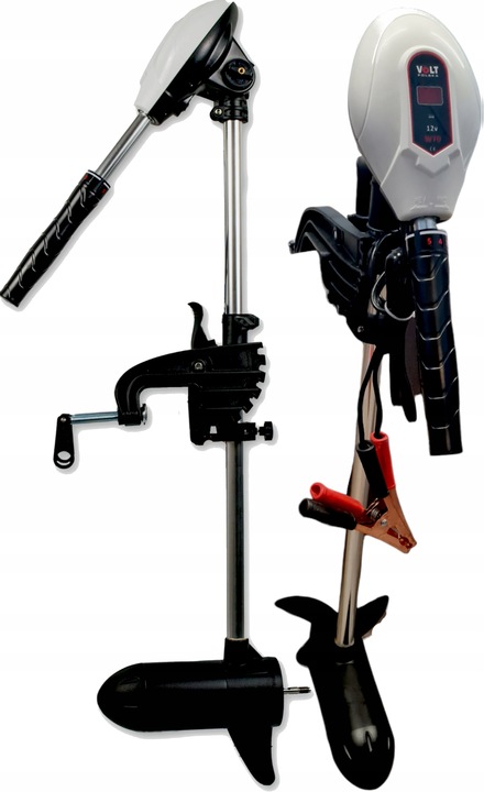 Silnik zaburtowy elektryczny Volt WICHER 70 12V 800W 8 biegów biało czarny