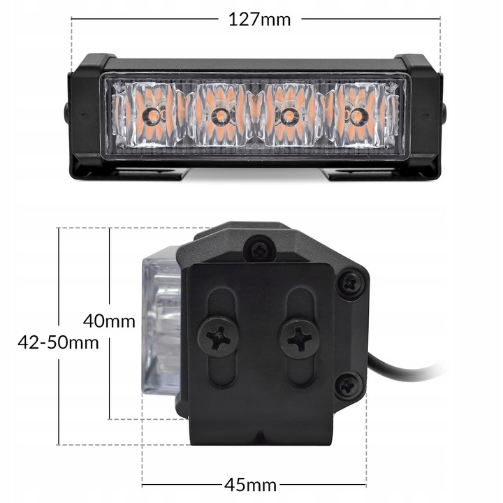 DIODOWE KOGUTY LED STROBOSKOPY LAMPY OSTRZEGAWCZE HOALTE 12V 24V STROBO KPL