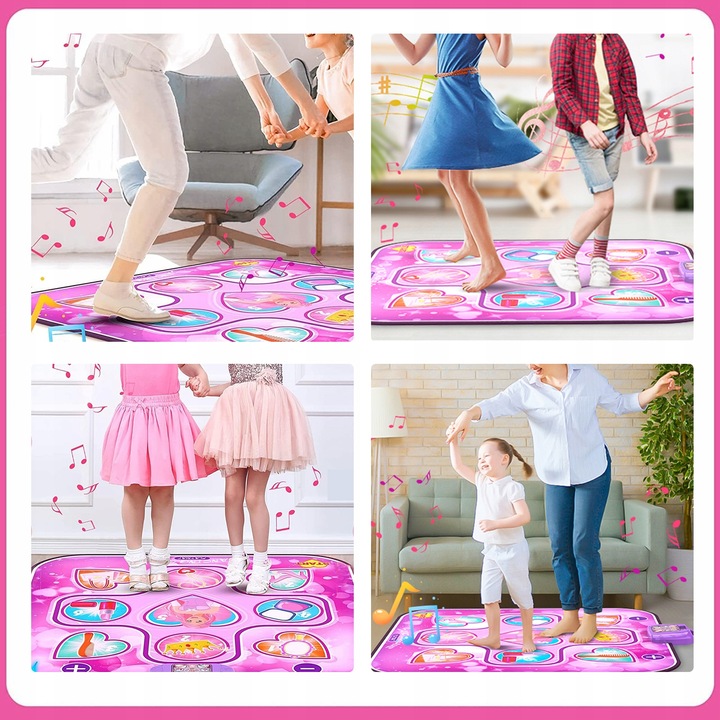 KSIĘŻNICZKA MATA INTERAKTYWY DO TAŃCA MUZYCZNEGO DLA DZIECI 6 TRYBÓW 90cm