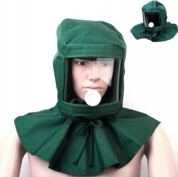 MASKA DO PIASKOWANIA OCHRONNA KASK PIASKOWANIE