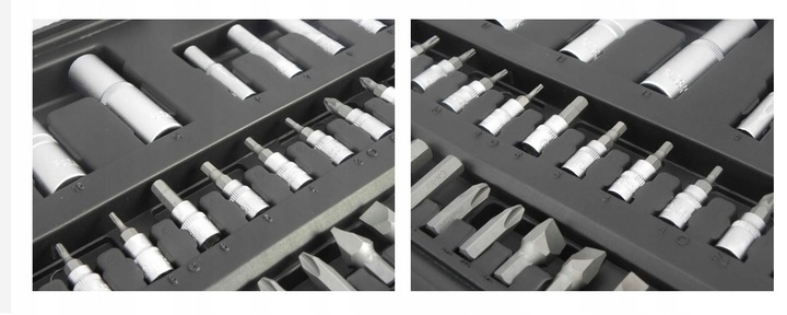 ZESTAW KLUCZY NASADOWYCH SAMOCHODOWE 94 ELEMENTÓW