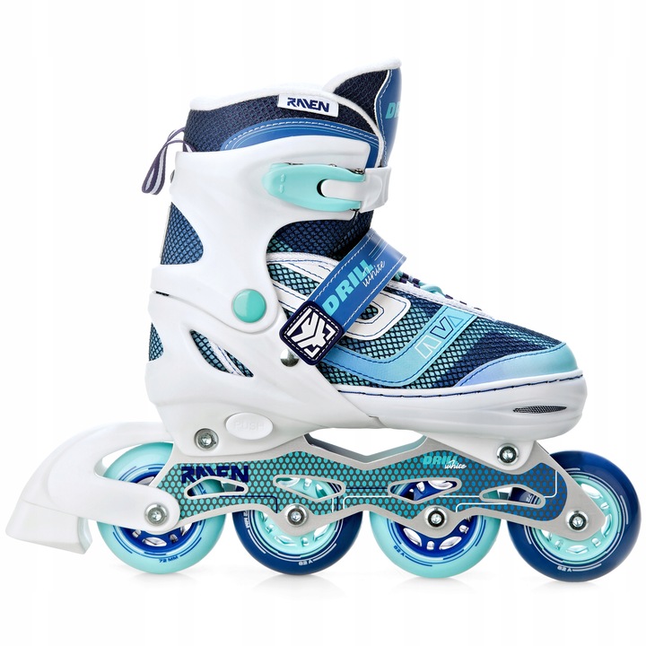 Rolki Regulowane RAVEN Drill White/Mint 38-42