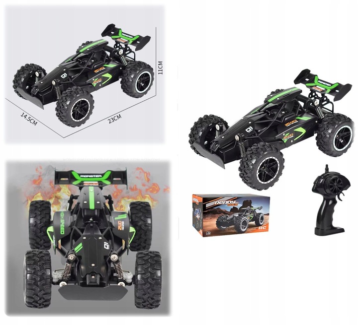 ZDALNIE STEROWANY SAMOCHÓD AUTO RC 4x4 PILOT TERENOWY DUŻY NA PILOTA COIL