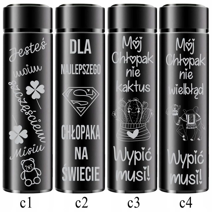 KUBEK TERMICZNY TERMOS PREZENT na Walentynki dla niej niego Dzień Kobiet