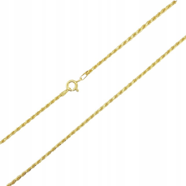 Łańcuszek Złoty srebro pr. 925 Klasyczny Splot CORDA 55 cm x 1,5 mm