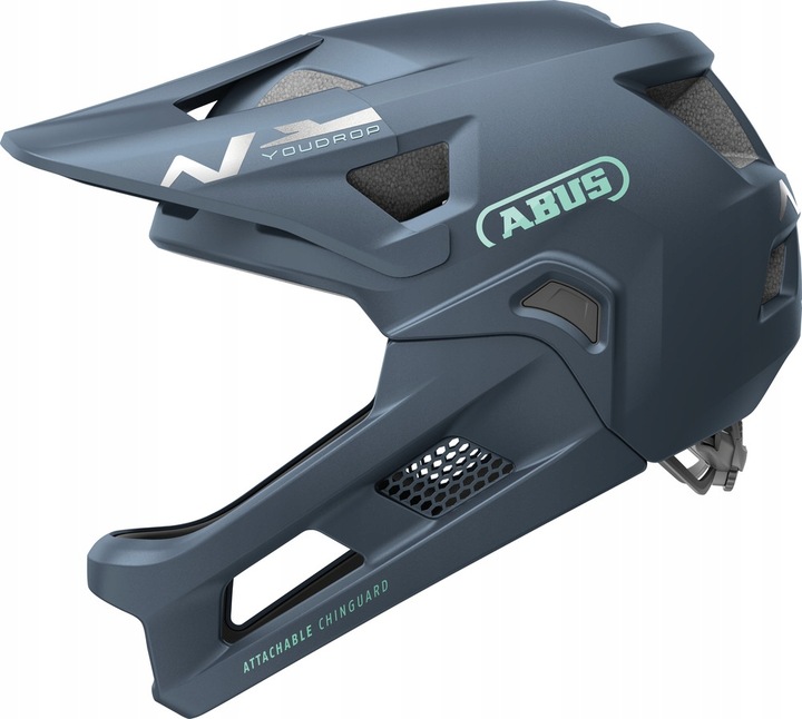 Kask rowerowy dziecięcy full face ABUS YouDrop FF midnight blue S 48-55 cm