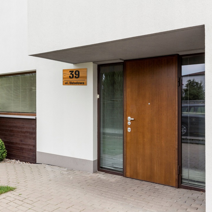 Tabliczka Tablica ADRESOWA ALUMINIOWA Numer domu DIBOND DUŻA
