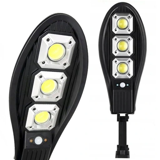 Lampa solarna LED 180W Latarnia uliczna z czujnik + uchwyt + pilot