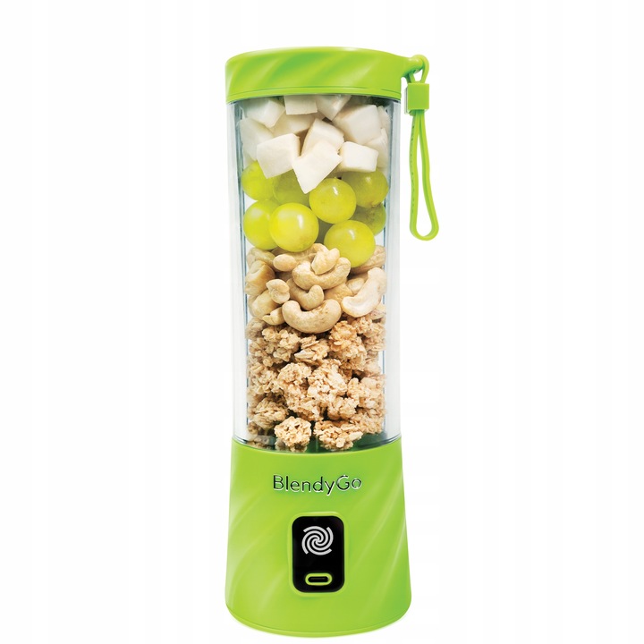 Blender kielichowy BlendyGo 3 Mikser do smoothie 250W zielony + GRATIS!