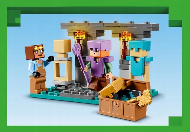 Klocki LEGO Minecraft 21252 Zbrojownia 7+ (Elementy: 203)