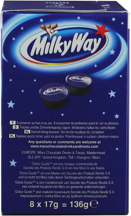 Kapsułki Dolce Gusto MilkyWay Czekolada do picia 8