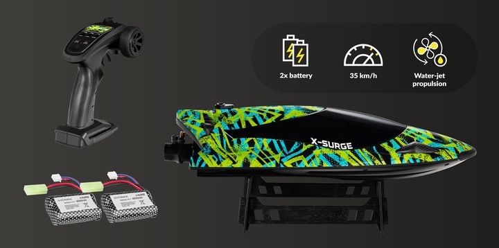 ŁÓDKA ZDALNIE STEROWANA MOTORÓWKA RC 35KM/H PILOT WYŚCIGOWA NA PREZENT