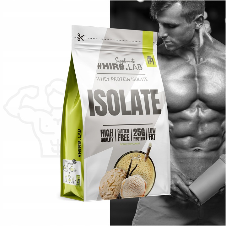 Izolat Białka BIAŁKO 700 g wpi Whey Protein Isolate wanilia ISO Hiro