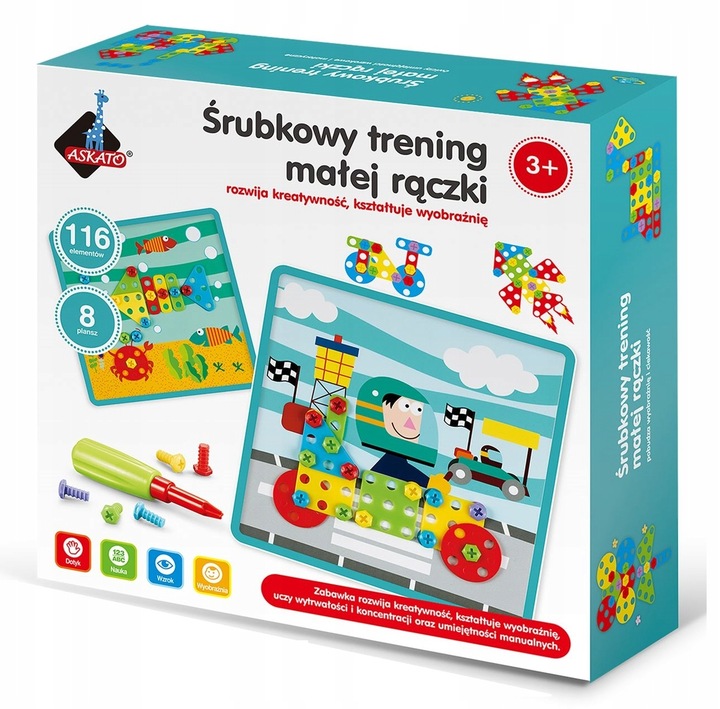 Śrubkowy trening małej rączki Askato