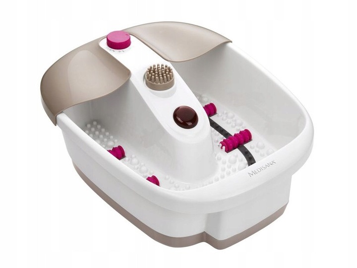 Masażer masaż stóp wodny hydromasażer do nóg podczerwień 4 rolki 3 nasadki