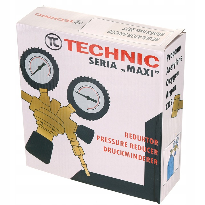 REDUKTOR REGULATOR CIŚNIENIA GAZU CO2 ARGON SATRA S-ACO2R