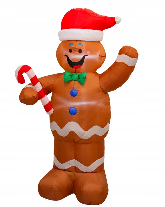 CIASTEK nadmuchiwany ŚWIECĄCY DUŻY pompowany LED 155cm dmuchaniec JUMIhome