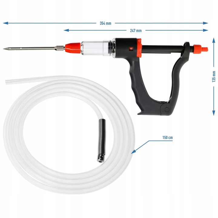 PÓŁAUTOMATYCZNA NASTRZYKIWARKA WĘDLINIARSKA do MIĘSA + ZESTAW IGIEŁ BROWIN