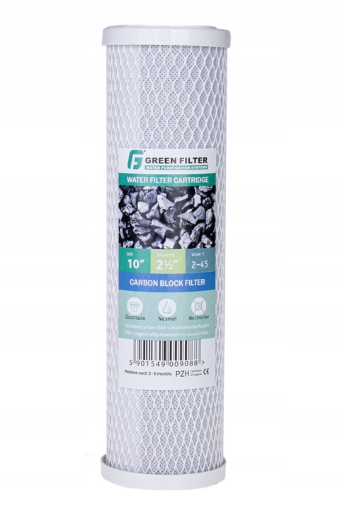 5 x FILTR DO WODY WKŁAD 10' WĘGLOWY GREEN FILTER
