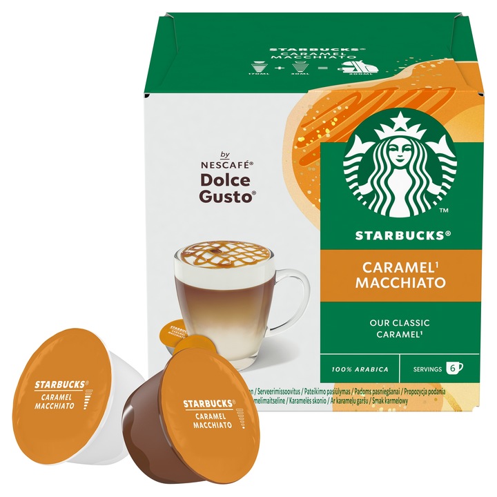 STARBUCKS DOLCE GUSTO LATTE MACCHIATO CARAMEL 3x12
