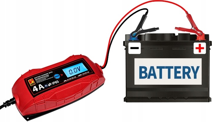 ŁADOWARKA PROSTOWNIK DO AKUMULATORA ŻELOWY 6V 12V AKUMULATORÓW LCD TUV GS