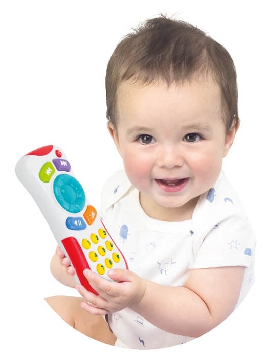 SMILY PLAY Edukacyjny interaktywny pilot TV czarny