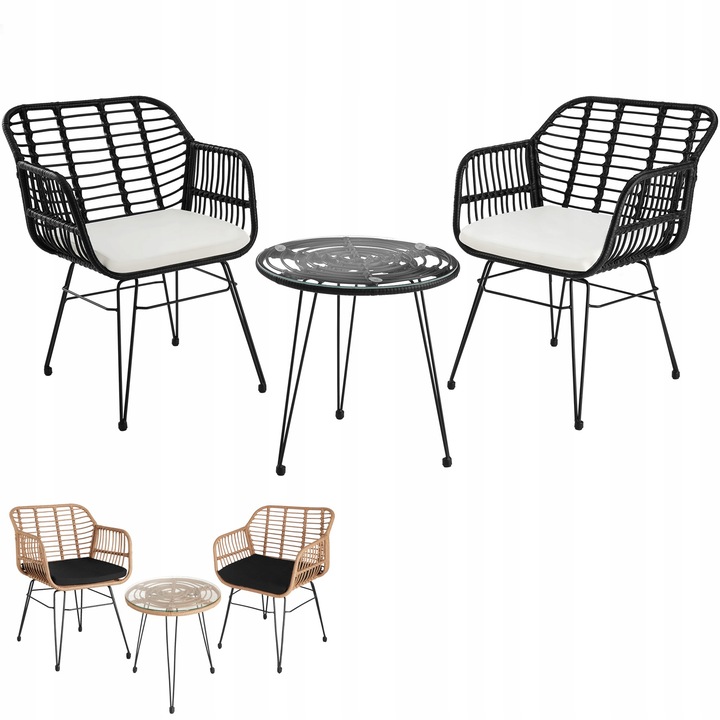 Meble ogrodowe balkonowe Molfetta 2+1