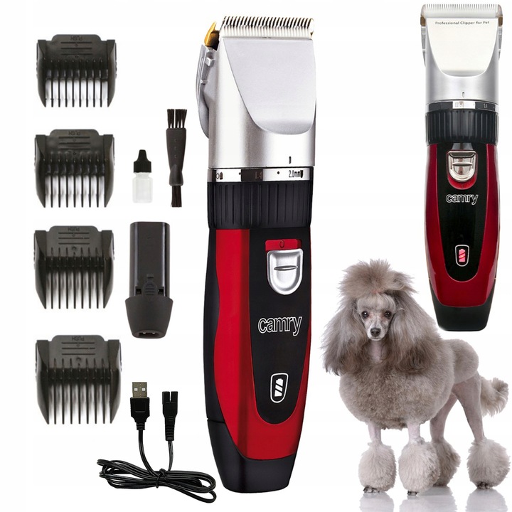 MASZYNKA DO STRZYŻENIA PSÓW ZWIERZĄT CAMRY ZESTAW