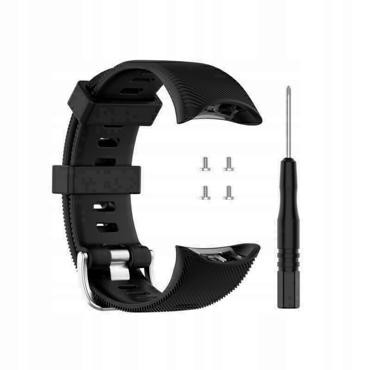 PASEK SILIKON DO GARMIN FORERUNNER 45 / 45S CZARNY